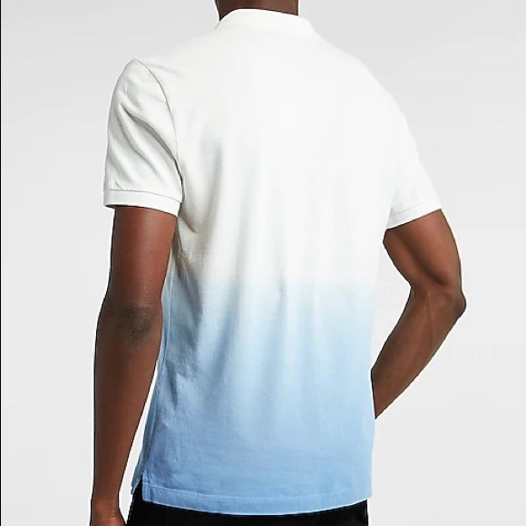 Men’s EXPRESS Dip-Dye Lion Polo - Picture 2 of 5